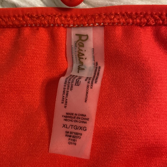 Raisins Two pieces swim brand new with tags size XL color red - Picture 9 of 17